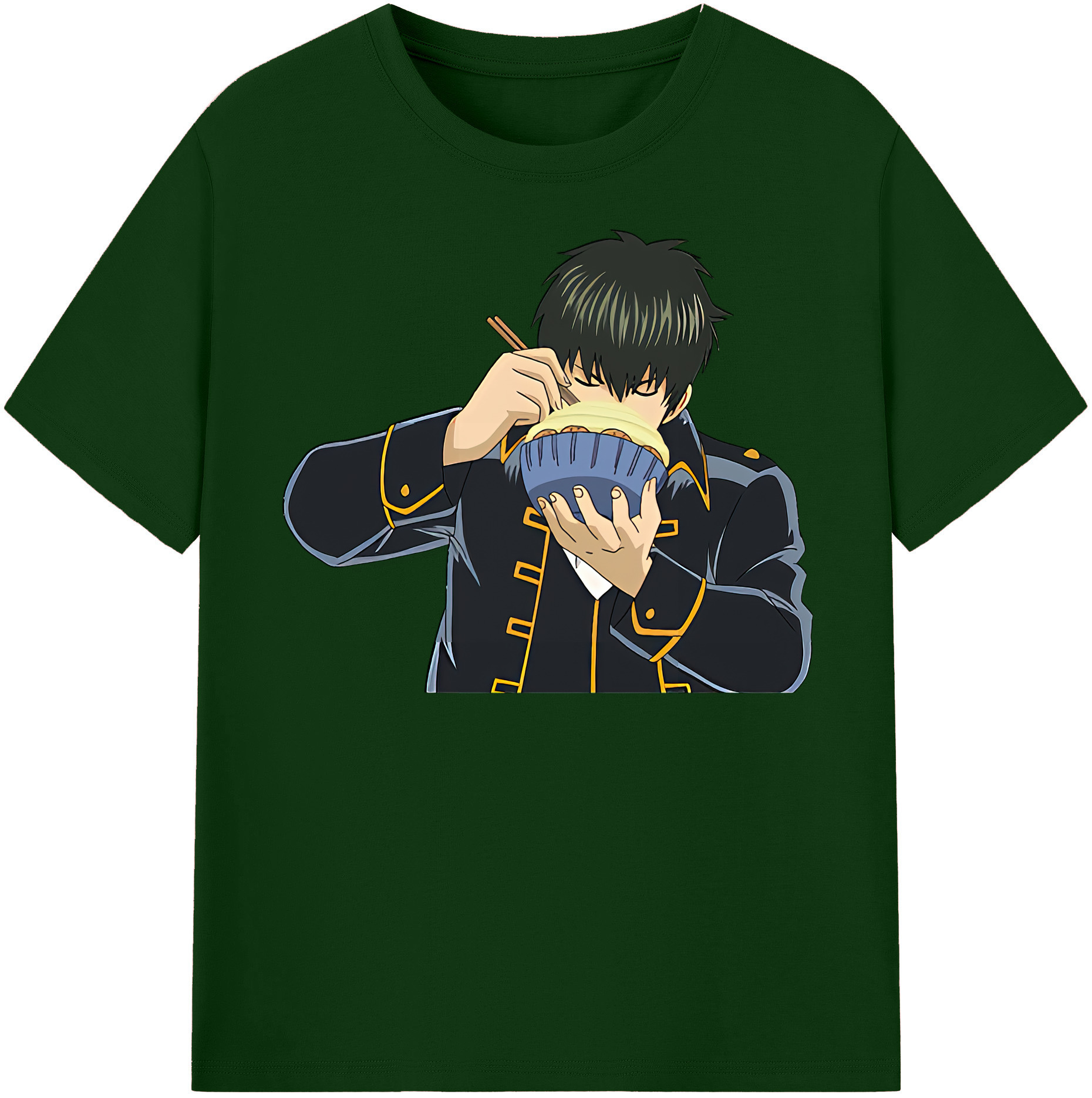 （画像用） ぎんたま 坂田銀時（さかたぎんとき） 神楽 志村新八（しむら しんぱち） GINTAMA Sakata Gintoki Kagura Shimura Shinpachi 綿100％半袖Tシャツ（フロントプリント）